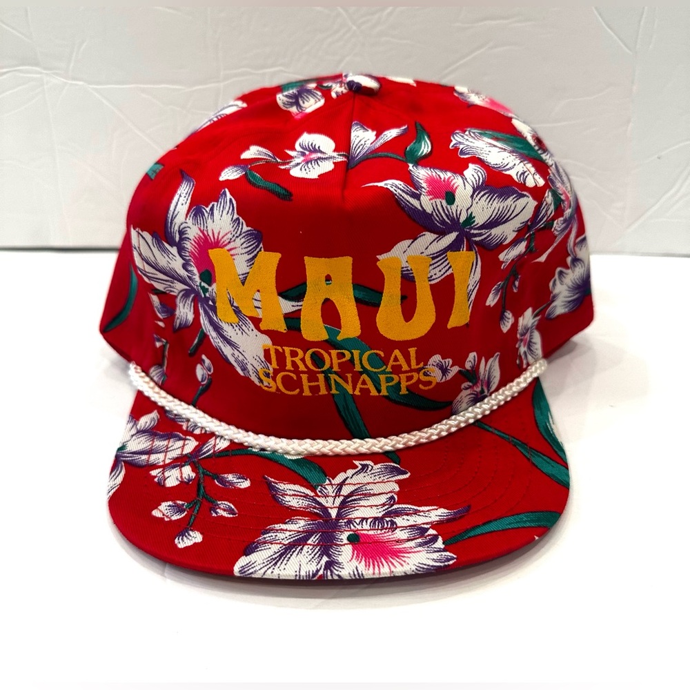 Maui Tropical Schnapps SnapBack Hat Red One Size